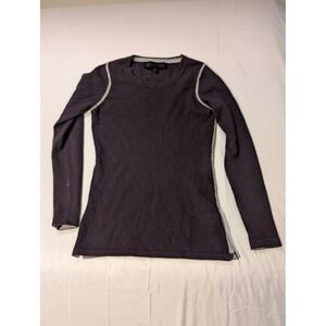 Quinn Women's S 100% Cashmere Purple Long Sleeve Crew Neck Sweater